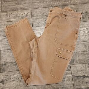 Duluth Trading Co Women Pants Curvesetter Waistband Cargo Utility 18x33 Workwear